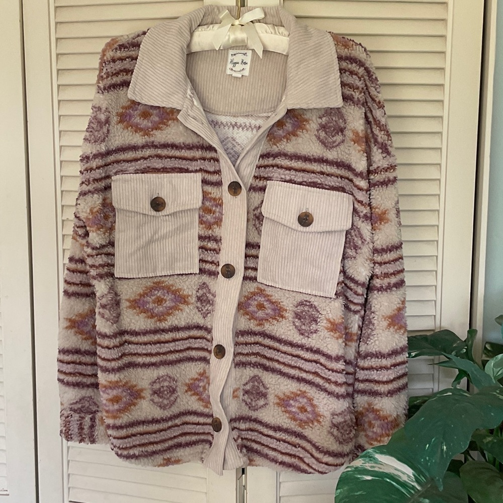 Hippie Rose Multicolor Utility Jacket